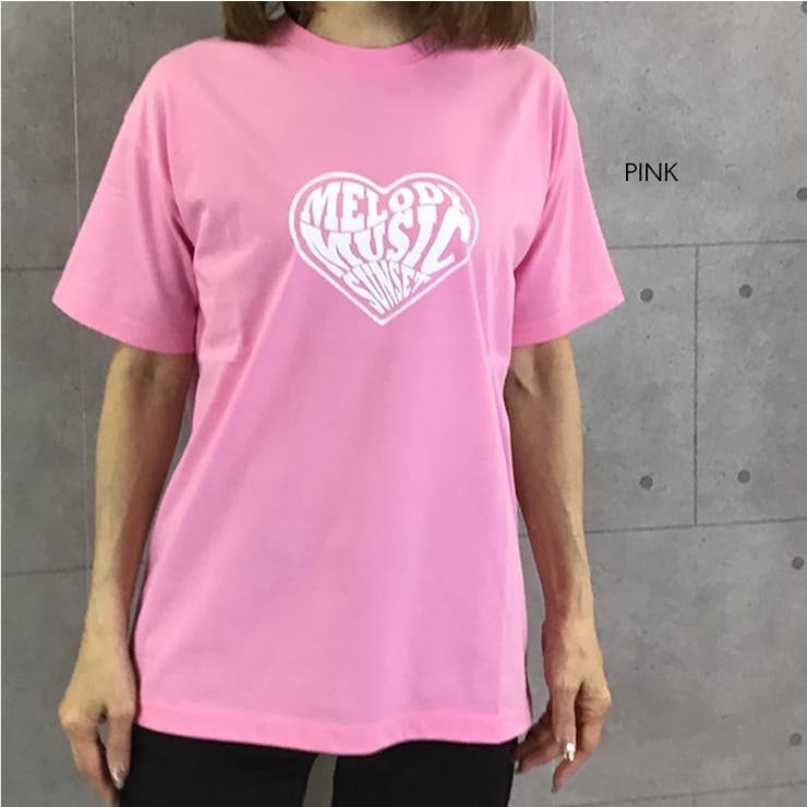 ハートロゴプリントビッグ半袖Tシャツ