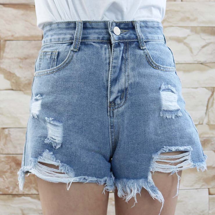 クラッシュデニムショートパンツ Amazon.co.jp | レディース ミニ デニム 過激 ホットパンツ