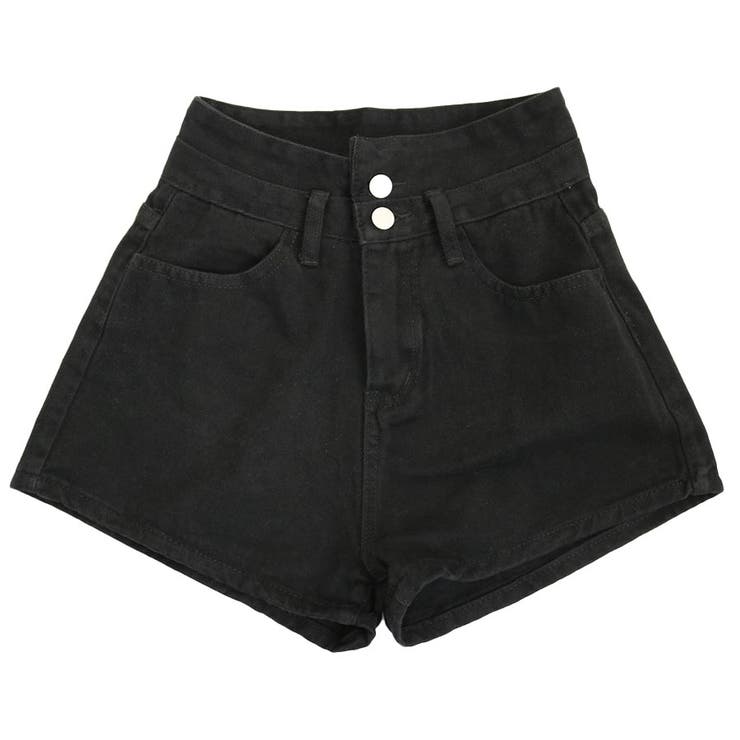 ブラックデニムハイウエストショートパンツ | TAXI  | 詳細画像3 