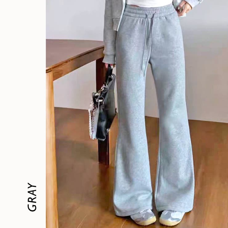 GRAY | スエットフレアパンツ | TAXI 