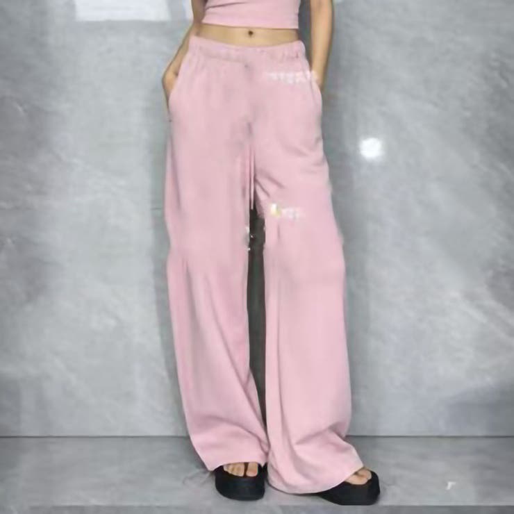 PINK | スゥェットバレルレッグパンツ | TAXI 