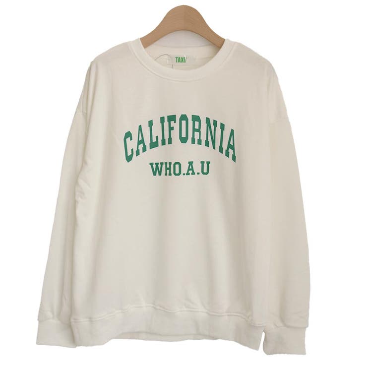 WHITE | CALIFORNIAロゴトレーナー | TAXI 