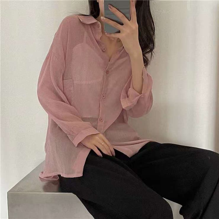 無地シアーシャツ | TAXI  | 詳細画像7 