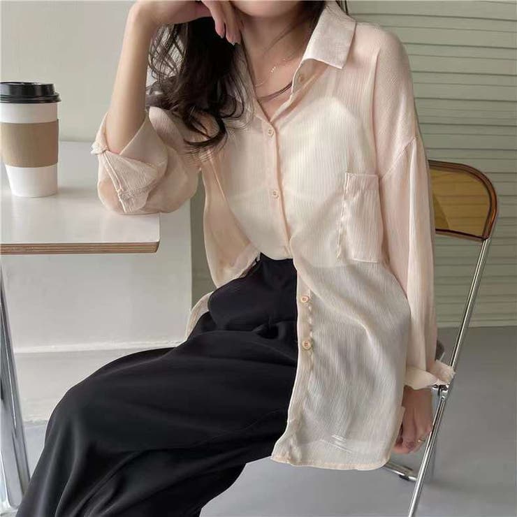 無地シアーシャツ | TAXI  | 詳細画像10 