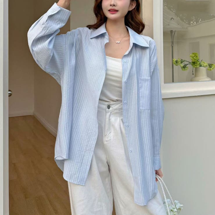 BLUE | ストライプシャツ | TAXI 