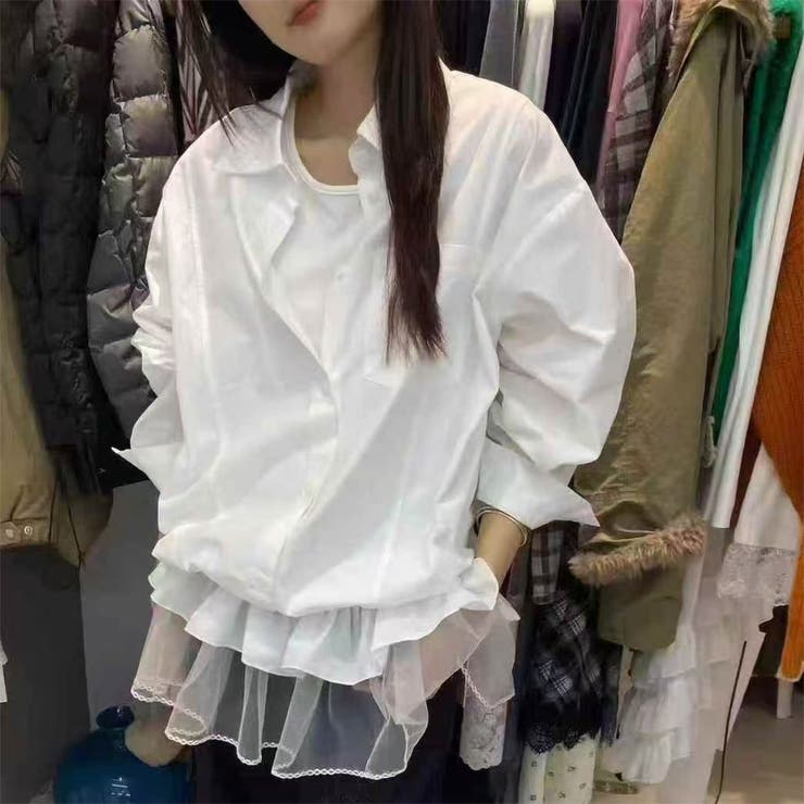 レイヤード風ティアードシャツ | TAXI  | 詳細画像1 