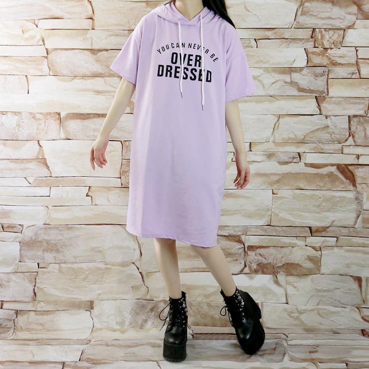 OVER DRESSED半袖パーカーワンピース[品番：TAXW0000887]｜TAXI 