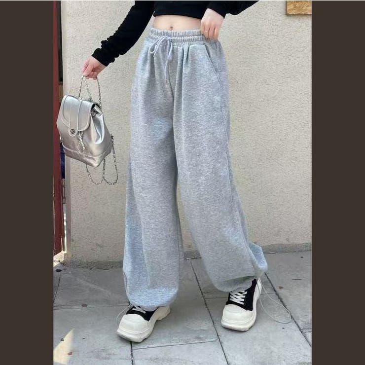 GRAY | ドロスト入りスゥェットパンツ | TAXI 