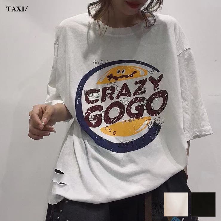 CRAZY GOGOビッグ半袖Tシャツ[品番：TAXW0002157]｜TAXI （タクシー 