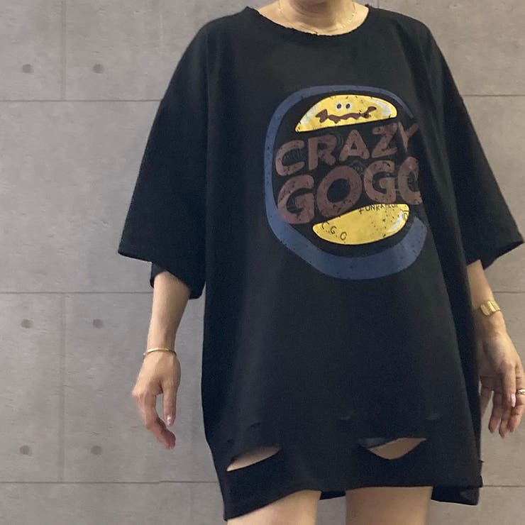 CRAZY GOGOビッグ半袖Tシャツ[品番：TAXW0002157]｜TAXI （タクシー 