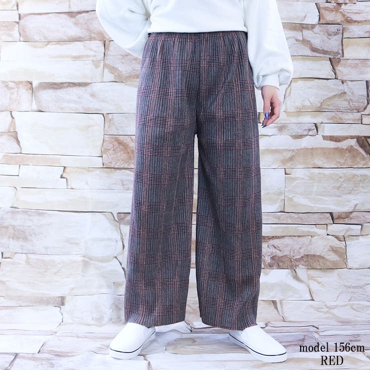 RED | 小チェックパンツ | TAXI 