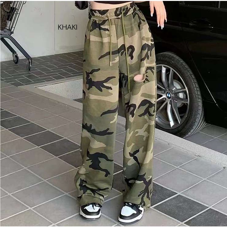 KHAKI | 迷彩スエットパンツ | TAXI 