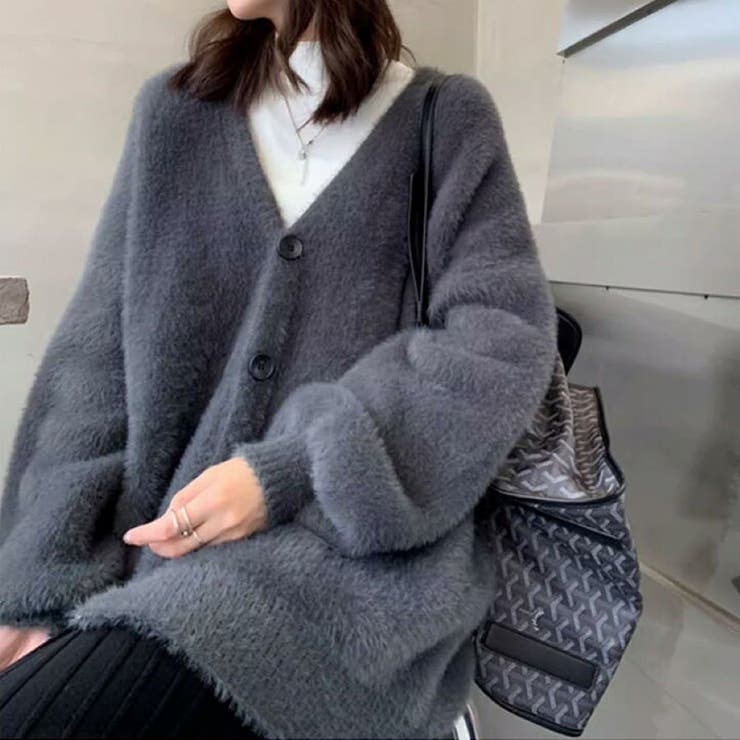 シャギービッグニットカーディガン | TAXI  | 詳細画像1 