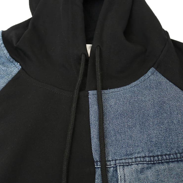 デニム切替 裏毛 ロゴ | TAXI  | 詳細画像5 