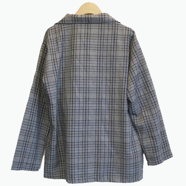 チェックシングルジャケット+ショートパンツセット[品番：TAXW0001097