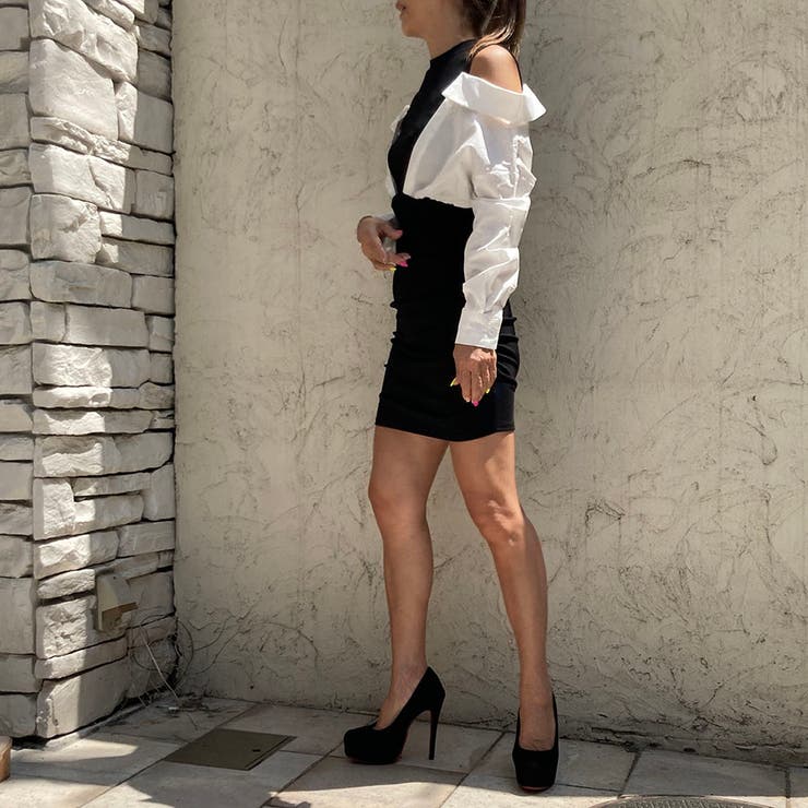 肩開き切替ミニワンピース | TAXI  | 詳細画像20 