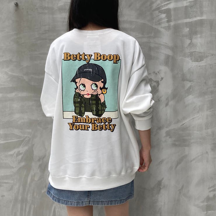 IVORY | Betty Boop CAPスウェットプルオーバー | TAXI 