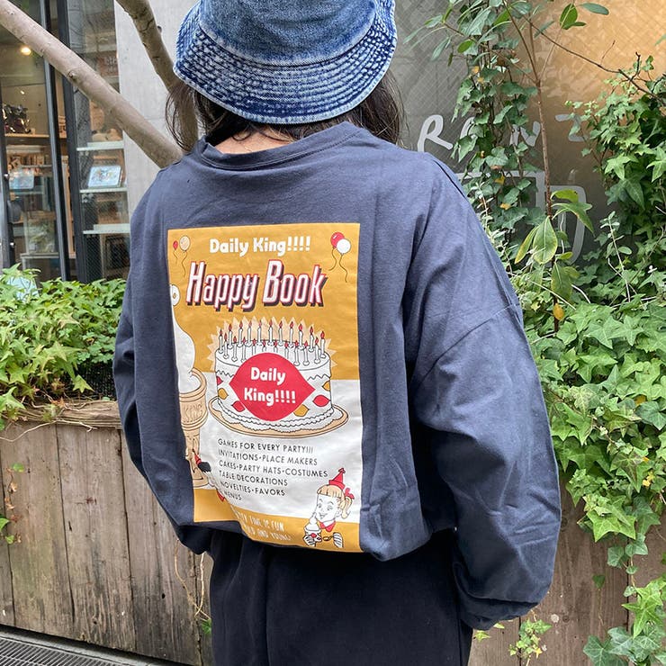 HAPPY BOXプリント前後差ロンT | TAXI  | 詳細画像6 