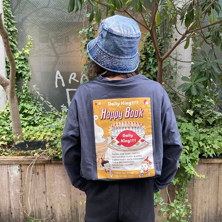 HAPPY BOXプリント前後差ロンT | TAXI  | 詳細画像7 