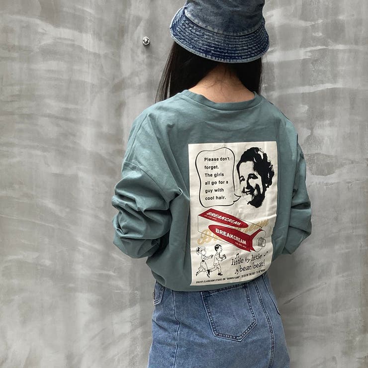 BREAKCREAMプリントスリット入りロンT | TAXI  | 詳細画像16 