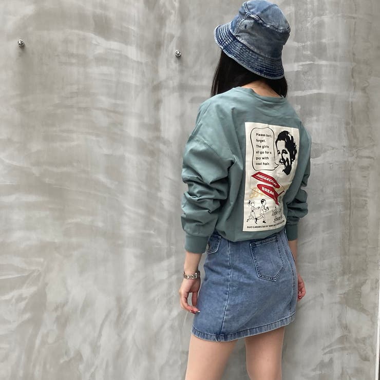 BREAKCREAMプリントスリット入りロンT | TAXI  | 詳細画像17 