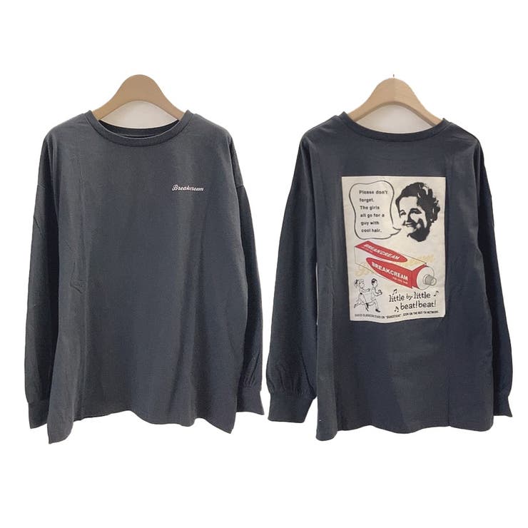 BREAKCREAMプリントスリット入りロンT | TAXI  | 詳細画像2 