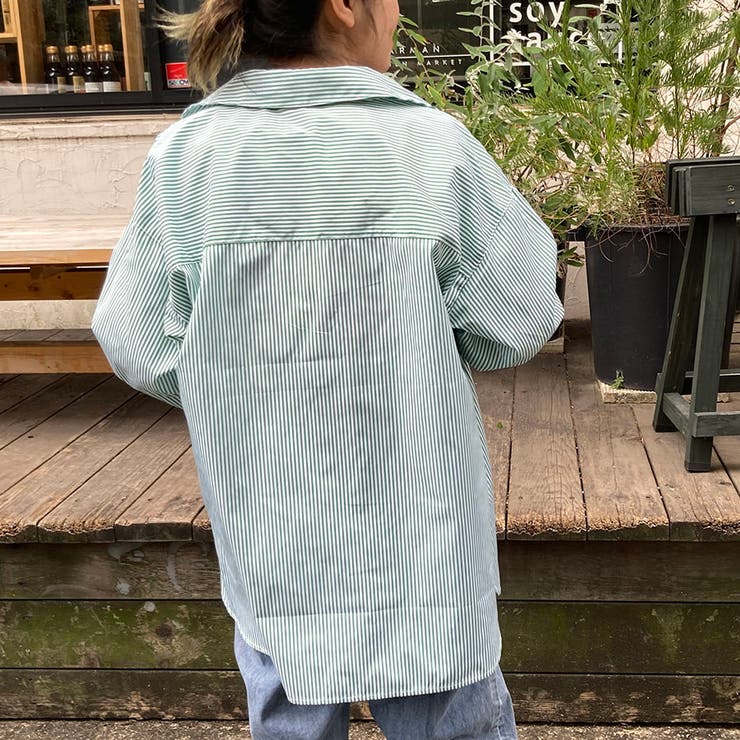 先染めストライプシャツ[品番：TAXW0002516]｜TAXI （タクシー