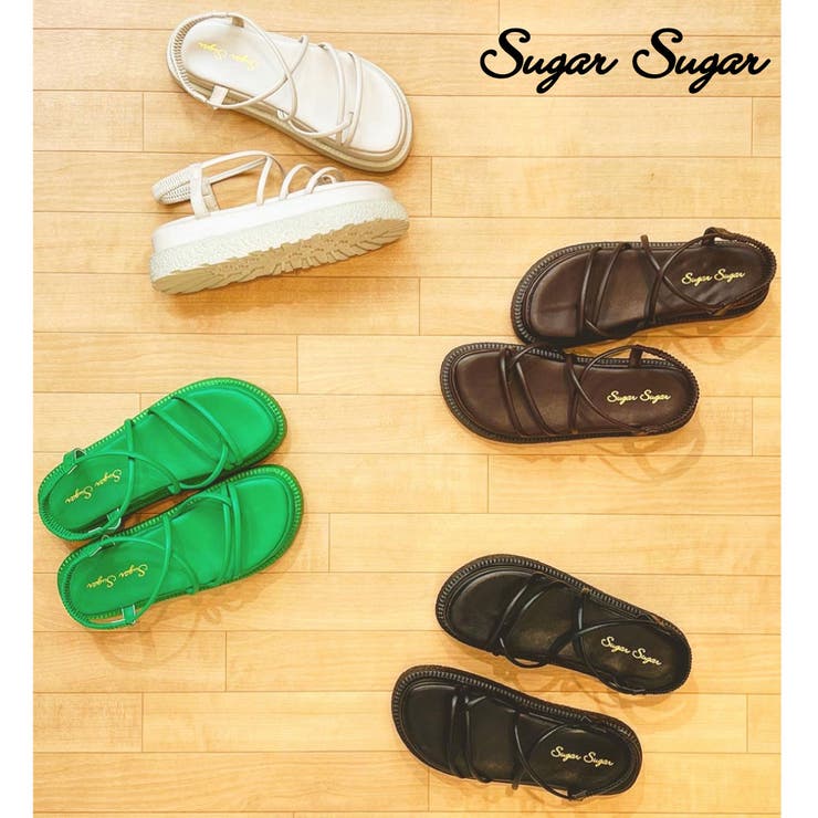 シュガー シュガー Sugar Sugar 厚底コードストラップサンダル 品番 Sgss Sugar Sugar シュガーシュガー のレディースファッション通販 Shoplist ショップリスト