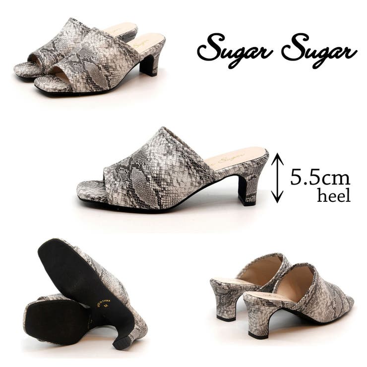 シュガー シュガー Sugar Sugar スクエアトゥミュールサンダル[品番：SGSS0000765]｜SUGAR  SUGAR（シュガーシュガー）のレディースファッション通販｜SHOPLIST（ショップリスト）