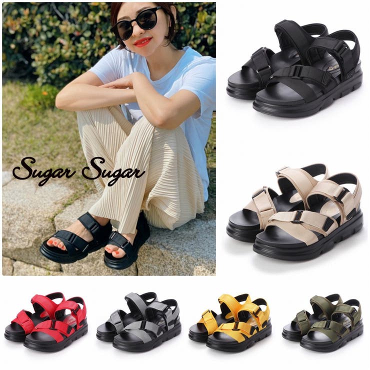 シュガー シュガー Sugar Sugar スポーティサンダル 品番 Sgss Sugar Sugar シュガーシュガー のレディースファッション通販 Shoplist ショップリスト