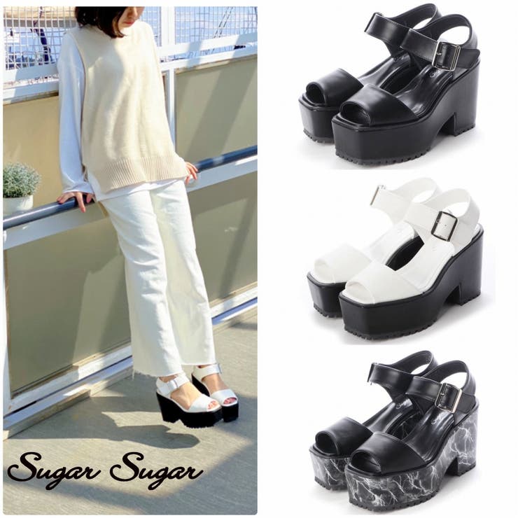 シュガー シュガー Sugar Sugar ベルト サンダル 厚底サンダル 品番 Sgss Sugar Sugar シュガーシュガー のレディースファッション通販 Shoplist ショップリスト