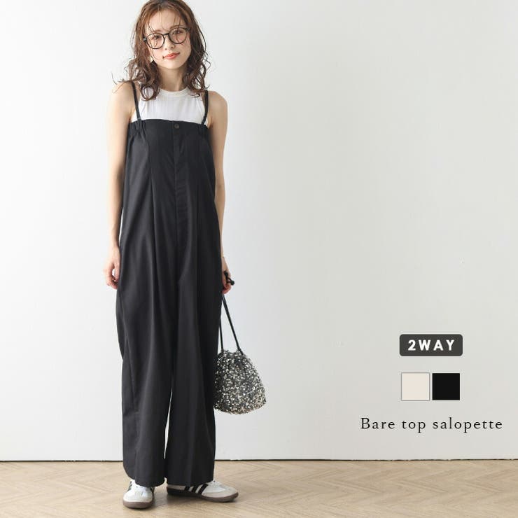 ケイトスペード　ワイドサロペット＆トップス　140-150 ベアトップ サロペット ワイド[品番：SGBW0001671]｜SUGAR