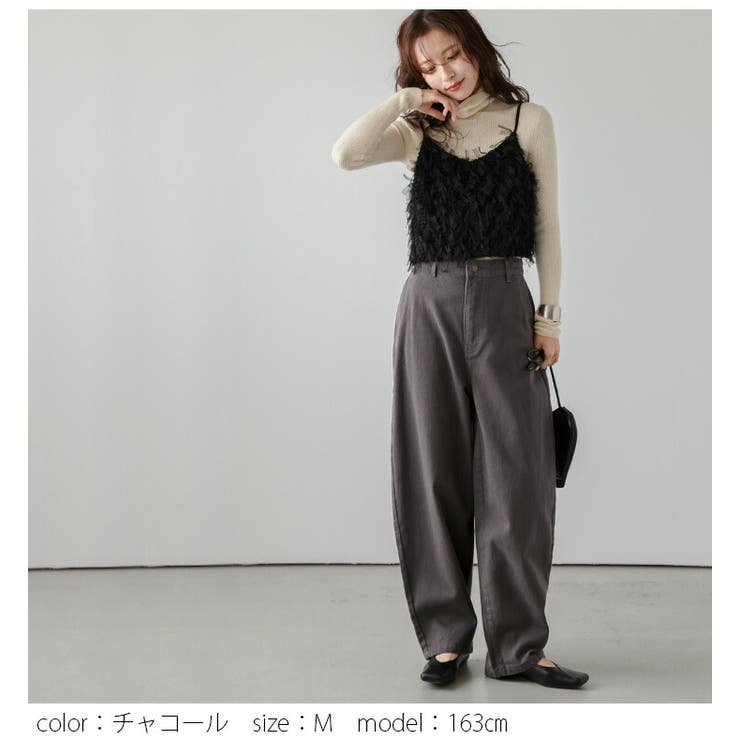 定番の冬ギフト カーブパンツ ワイド ゆったり[品番：SGBW0001826]｜SUGAR パンツ