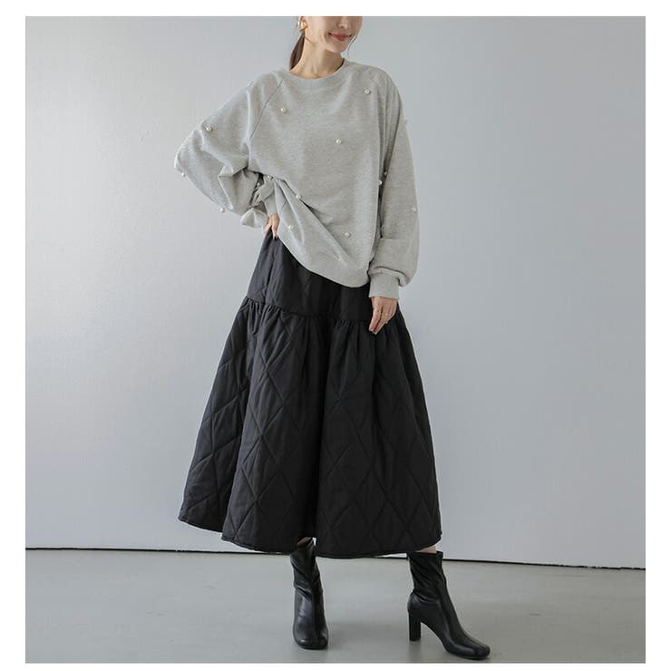 トップス スウェット パール付き | SUGAR BISKET | 詳細画像12 