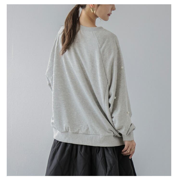 トップス スウェット パール付き | SUGAR BISKET | 詳細画像13 