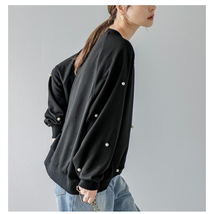 トップス スウェット パール付き | SUGAR BISKET | 詳細画像6 