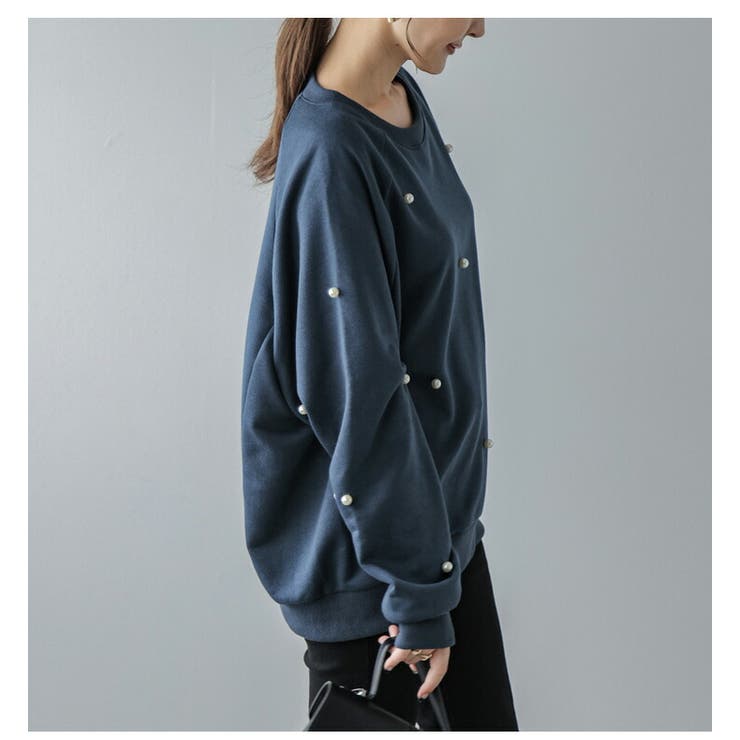 トップス スウェット パール付き | SUGAR BISKET | 詳細画像10 