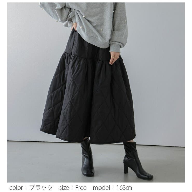 10/12まで！【CELFORD】オリジナルキルティングスカート - ロングスカート