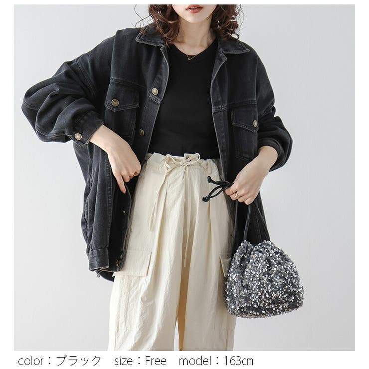 デニムジャケットオーバーサイズ ボリュームアウター ビッグ