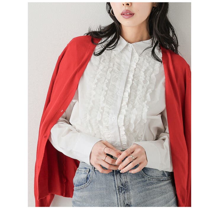 ブラウス フリル スタンダードカラー | SUGAR BISKET | 詳細画像7 