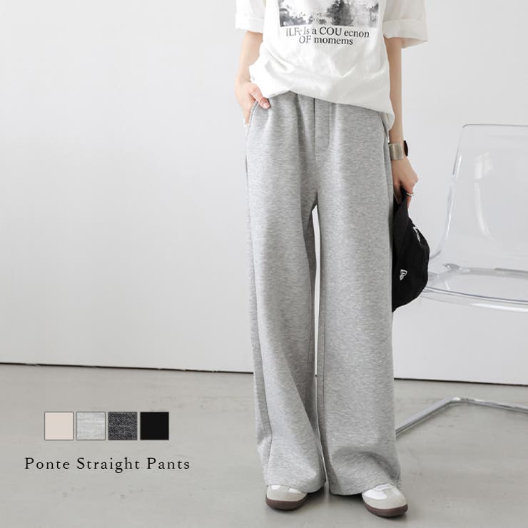 ポンチ ストレートパンツ ワイド[品番：SGBW0002099]｜SUGAR