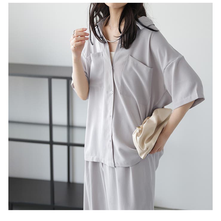 シャツ ワイドパンツ セットアップ[品番：SGBW0002082]｜SUGAR BISKET