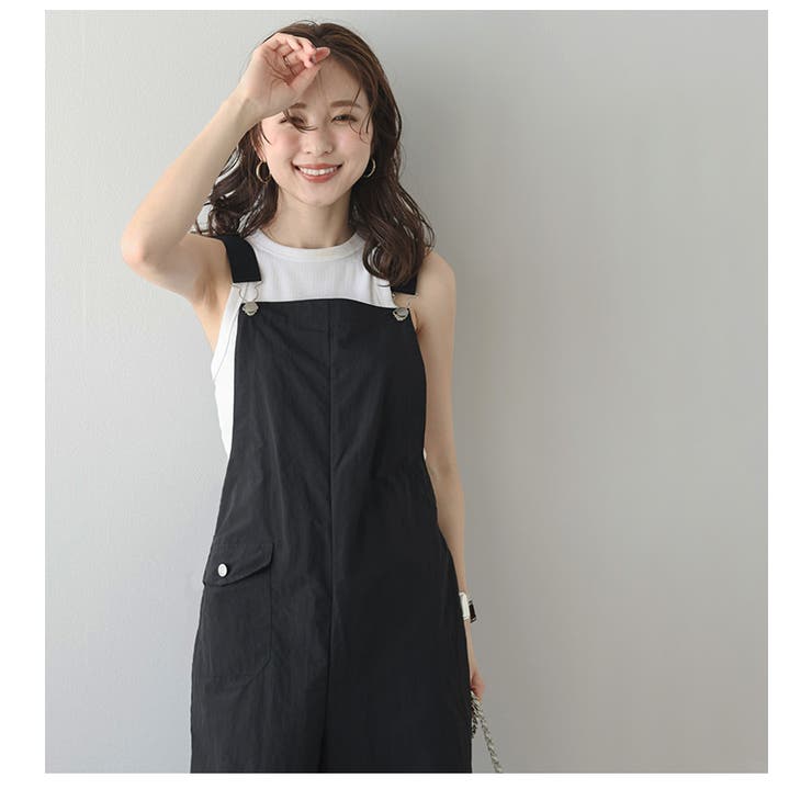 girlish リュバンサロペット サロペット ワッフル生地 前後2way[品番：SGBW0001655]｜SUGAR