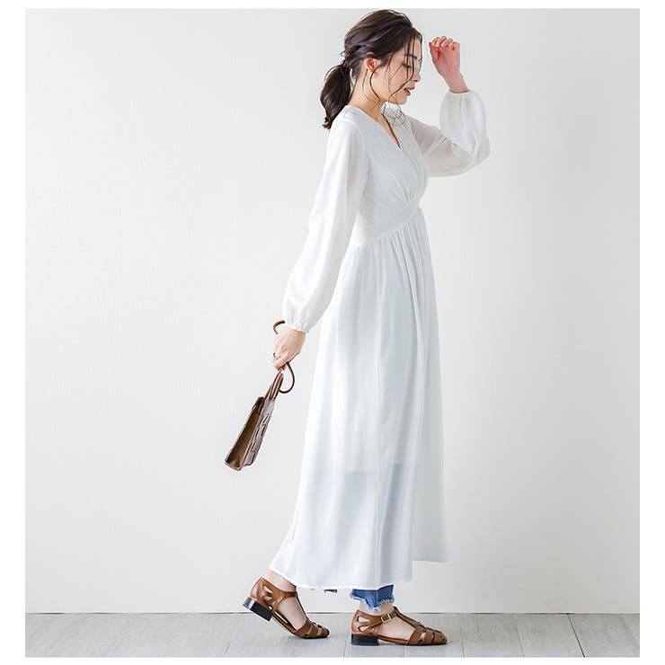 春夏新作ロング ワンピース 長袖 品番 Sgbw Sugar Bisket シュガービスケット のレディースファッション通販 Shoplist ショップリスト