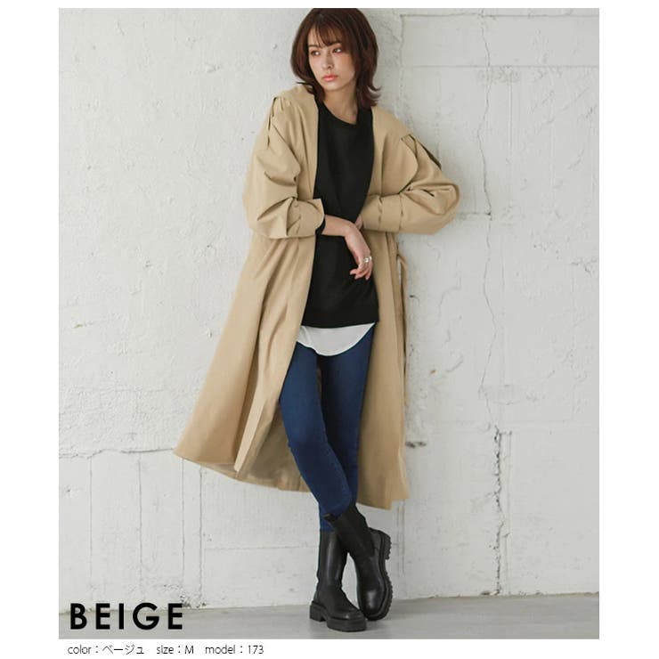 トレンチコート レディース ロング 品番 Sgbw Sugar Bisket シュガービスケット のレディース ファッション通販 Shoplist ショップリスト