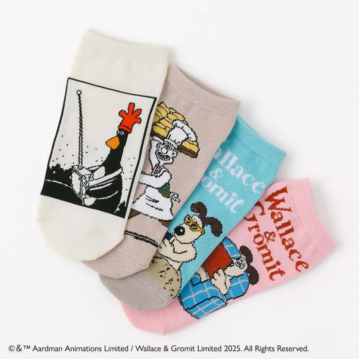 【ウォレスとグルミット】スニーカーソックス | SUKENO【WOMEN】 | 詳細画像10 