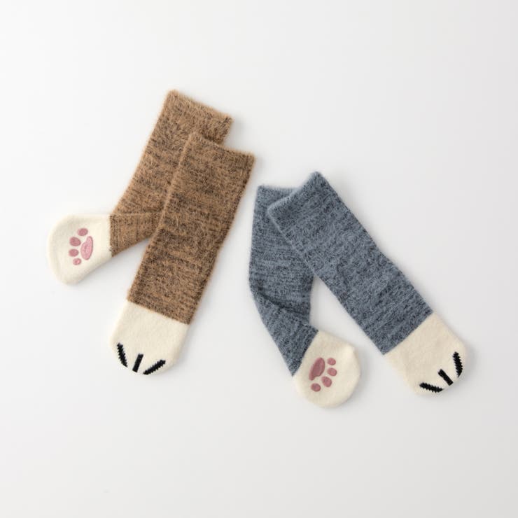 【にゃんこ堂】猫足肉球滑り止め付きルームソックス | SUKENO【WOMEN】 | 詳細画像13 