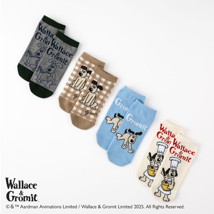 【ウォレスとグルミット】スニーカー丈ソックス | SUKENO【WOMEN】 | 詳細画像2 