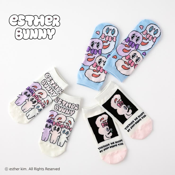 【エスターバニー】バニースニーカー丈ソックス | SUKENO【WOMEN】 | 詳細画像1 