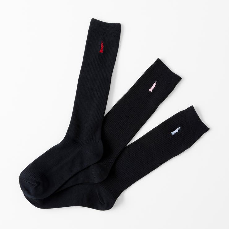 【EASTBOY】32cm丈ワンポイント紺ソックス | SUKENO【WOMEN】 | 詳細画像5 